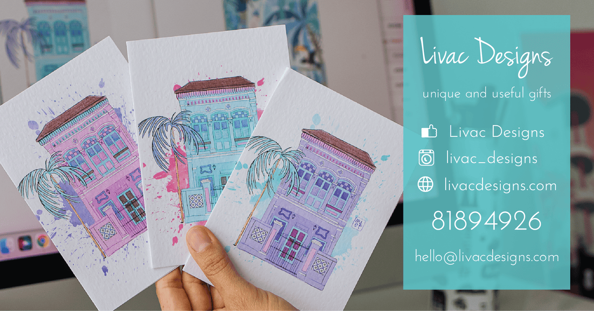 Unique Greeting cards singaporeILivacdesigns