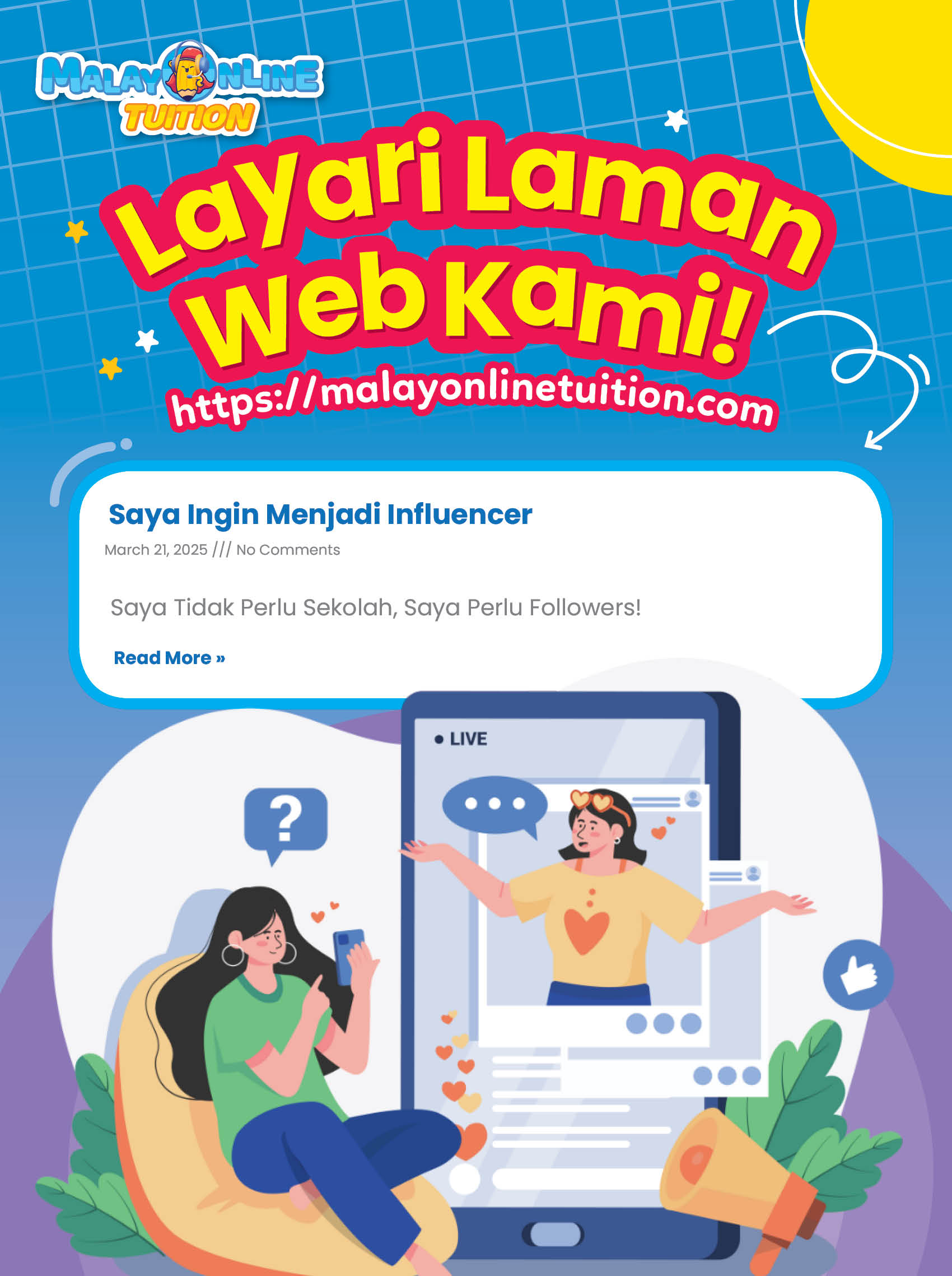 kelas online untuk Bahasa Melayu